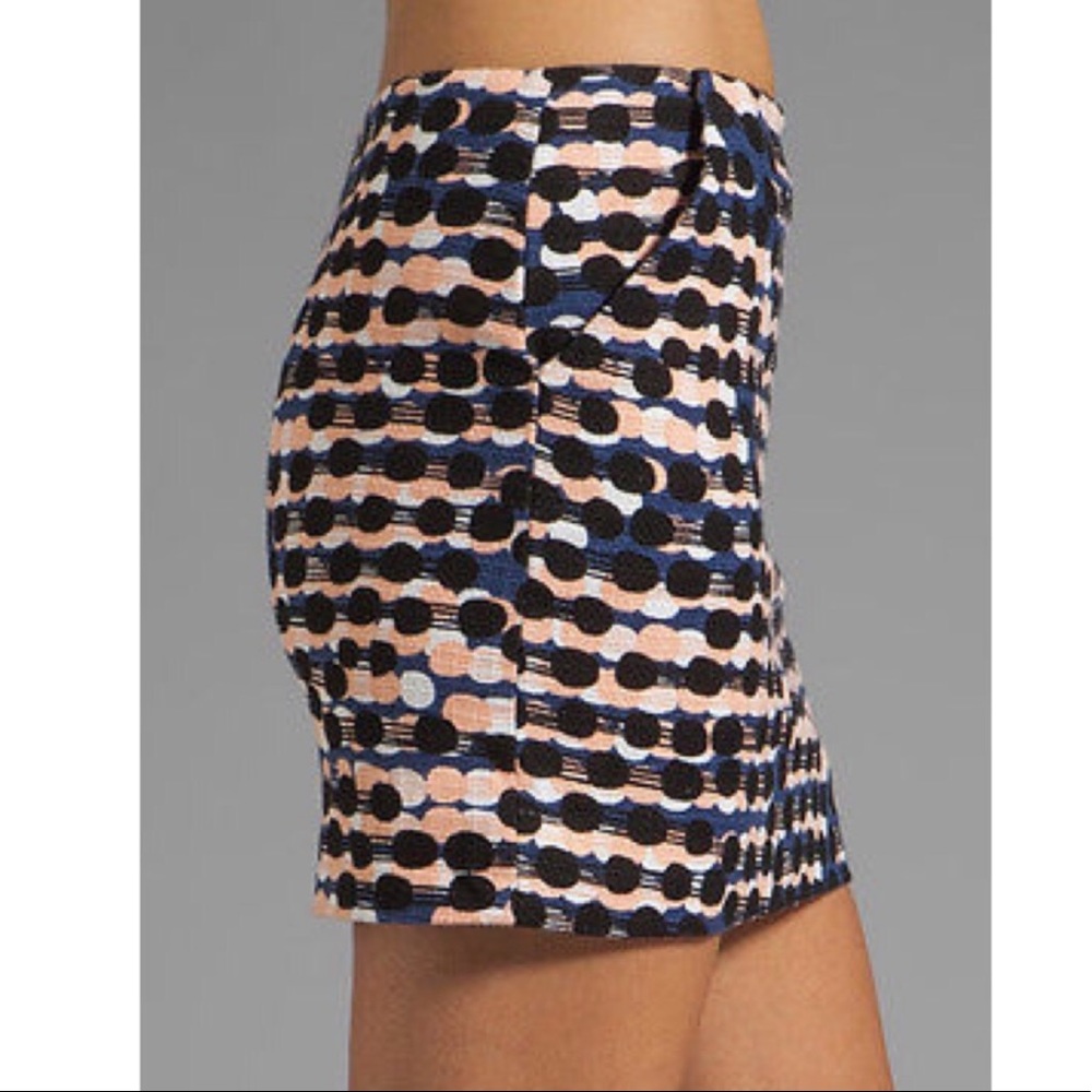 12. Diane Von Furstenberg Racing Tweed Nelly Miniskirt - Picture 9 of 13